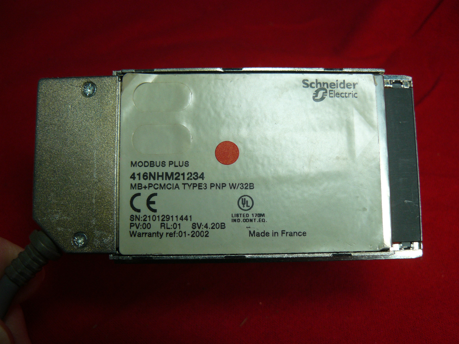 416NHM21234 EXCELLENT Guaranteed Modicon PCMCIA MB+ 416-NHM-212-34