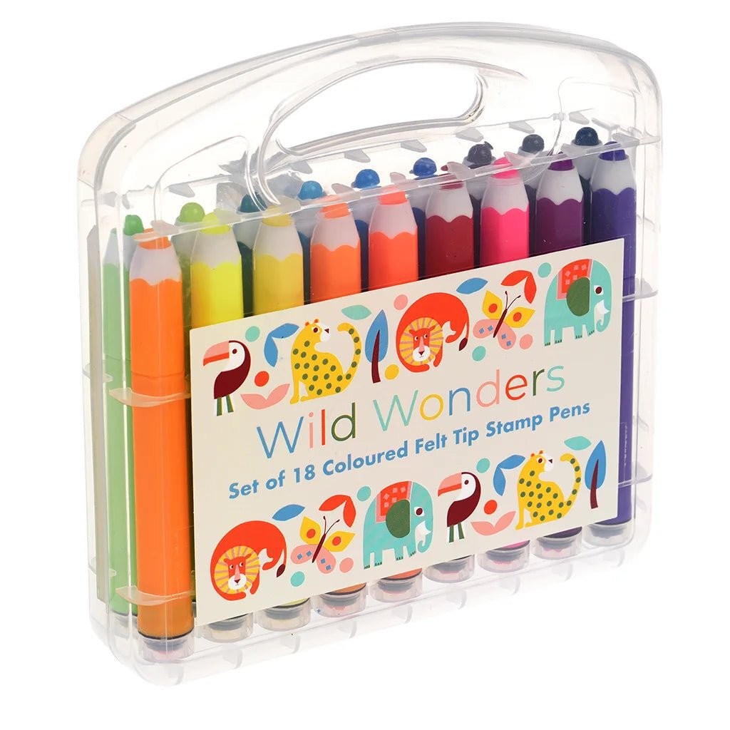 Wild Wonders Felt Tip Stamp Pens