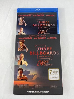 Three Billboards Outside Ebbing, Missouri (Blu-ray) With Slipcover & Digital