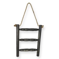 Ladder Hand Towel Rack Wall, Black