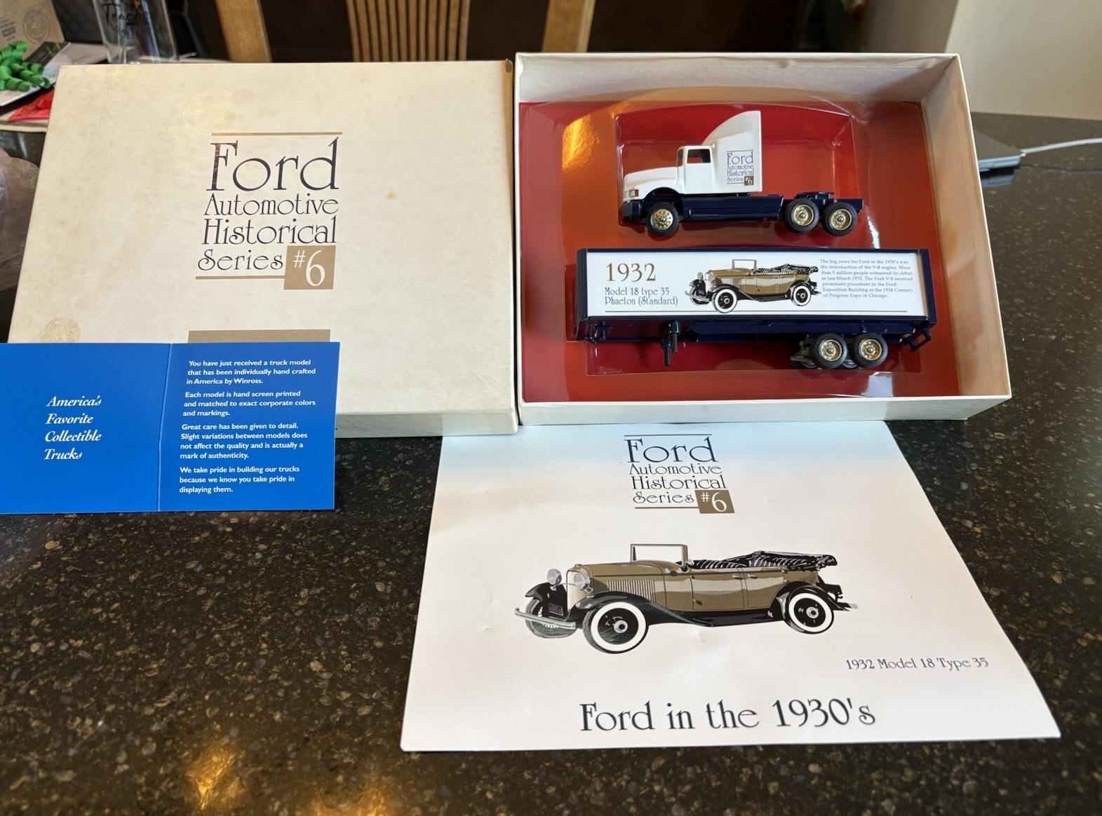 WINROSS Ford 1/64 Diecast 1932 Model 18 Type 35 Historical Series #6