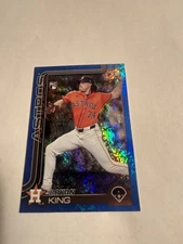 2025 Topps Update Series Bryan King  US183 Blue Refractor RC /150 + extra card