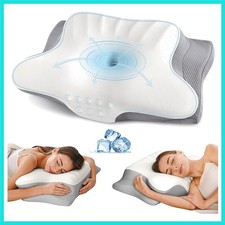 Cervical Neck Pillow for Pain Relief - Ergonomic Memory Foam Pillows for Slee...