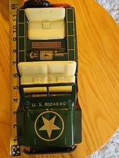 1950s NOMURA TN ARMY JEEP VERY NICE GREAT FRICTION