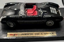 Maisto Porsche 550a Spyder Diecast Model Car Display Base Vintage 118 Special E