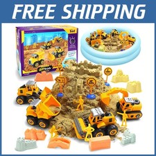 Construction Sand Kit with Large Trucks  Figures