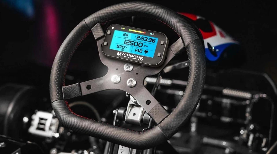 Registrador de tablero (GPS) AIM MyChron 6 2T, Inc M5 temperatura del agua y sensor EGT-T12 Foto 3 de 4