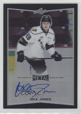 2015-16 Leaf Metal Black Prismatic 1/7 Max Jones #BA-MJ1 Auto 4ry