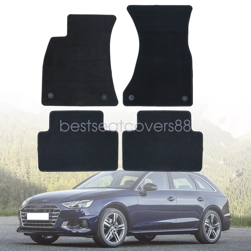 4x Floor Mats Carpet Velour For 2017 2018 2019 2020 2021 2022 Audi A4 Quattro S4 - Image 2 of 4