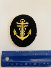 WWII GERMAN NAVY STOREKEEPER PATCH Kreigsmarine Administration Black