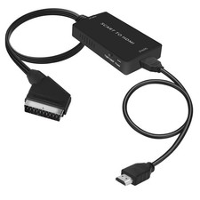 SCART To HDMI Converter Audio Video Adapter For HDTV Sky Box STB Plug HD TV DVD