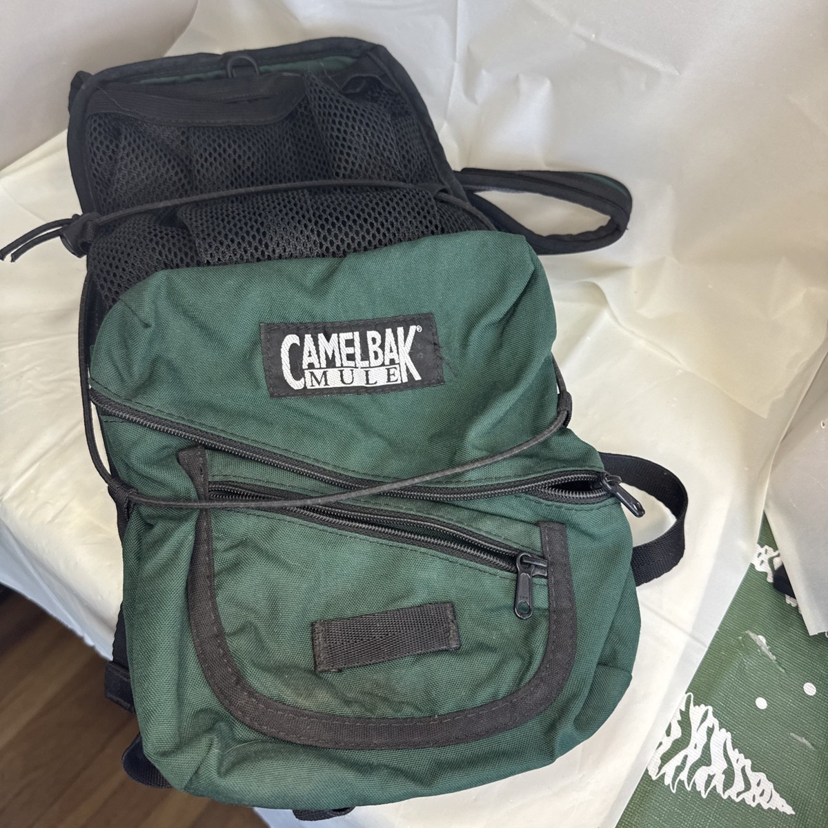 Vintage Camelbak Mule Green Hydration Backpack No Bladder M.U.L.E.