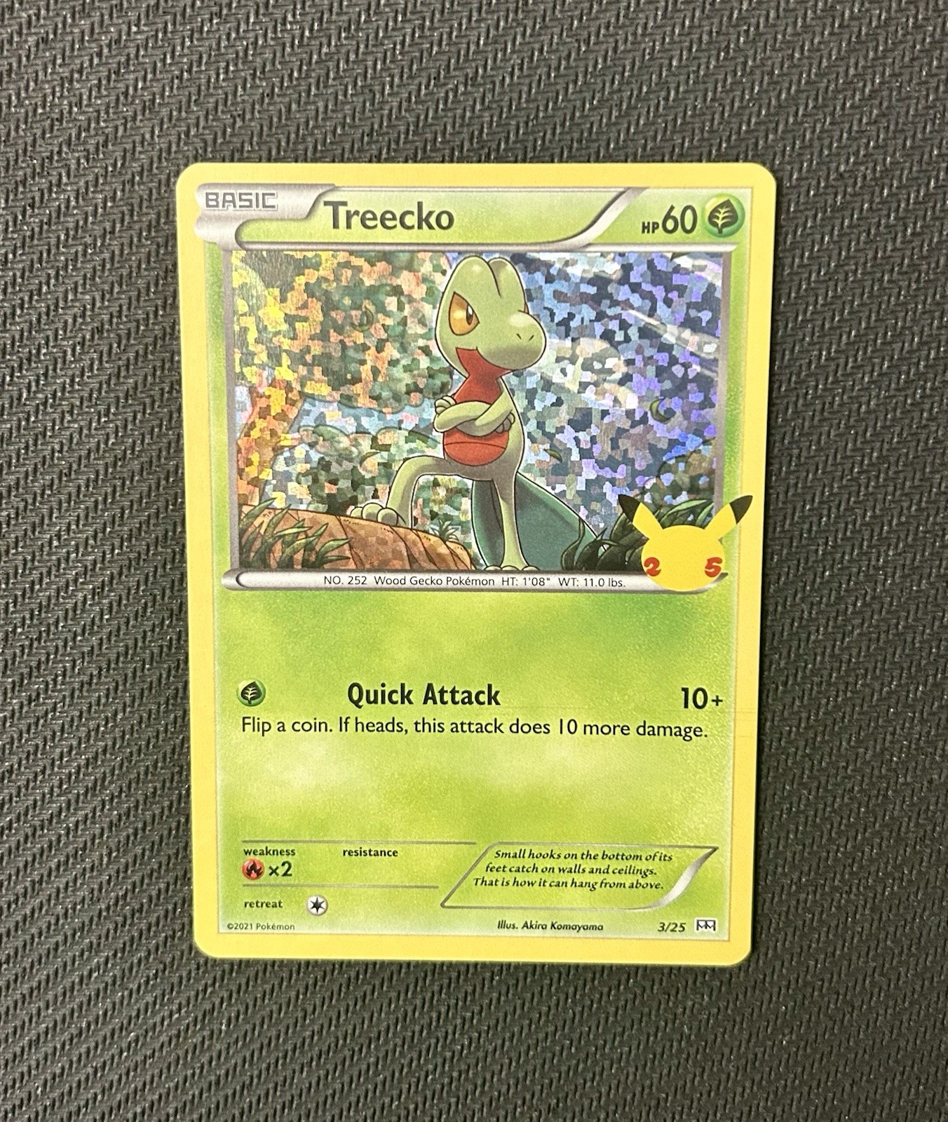 Pokemon TCG Treecko 3/25 Holo 25th Anniversary McDonald’s Promo NM