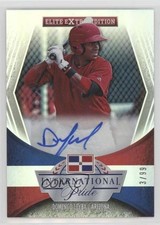 2015 Panini Elite Extra Edition Signatures /99 Domingo Leyba #4 Auto 0b2