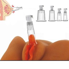 1 PAIR NIPPLE  CLITORIS ENLARGER PUMP ENLARGEMENT CYLINDERS ONLY