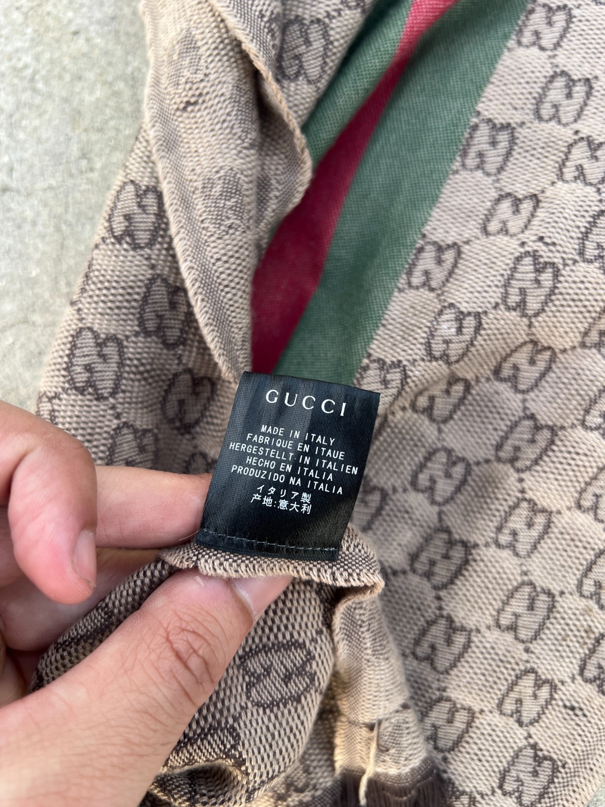 Gucci GG Pattern Luxury Winter Rectangle Scarf Sh… - image 2