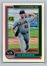 2022 Panini USA Baseball Stars & Stripes Holo Blue 21/60 Cole Kirschsieper
