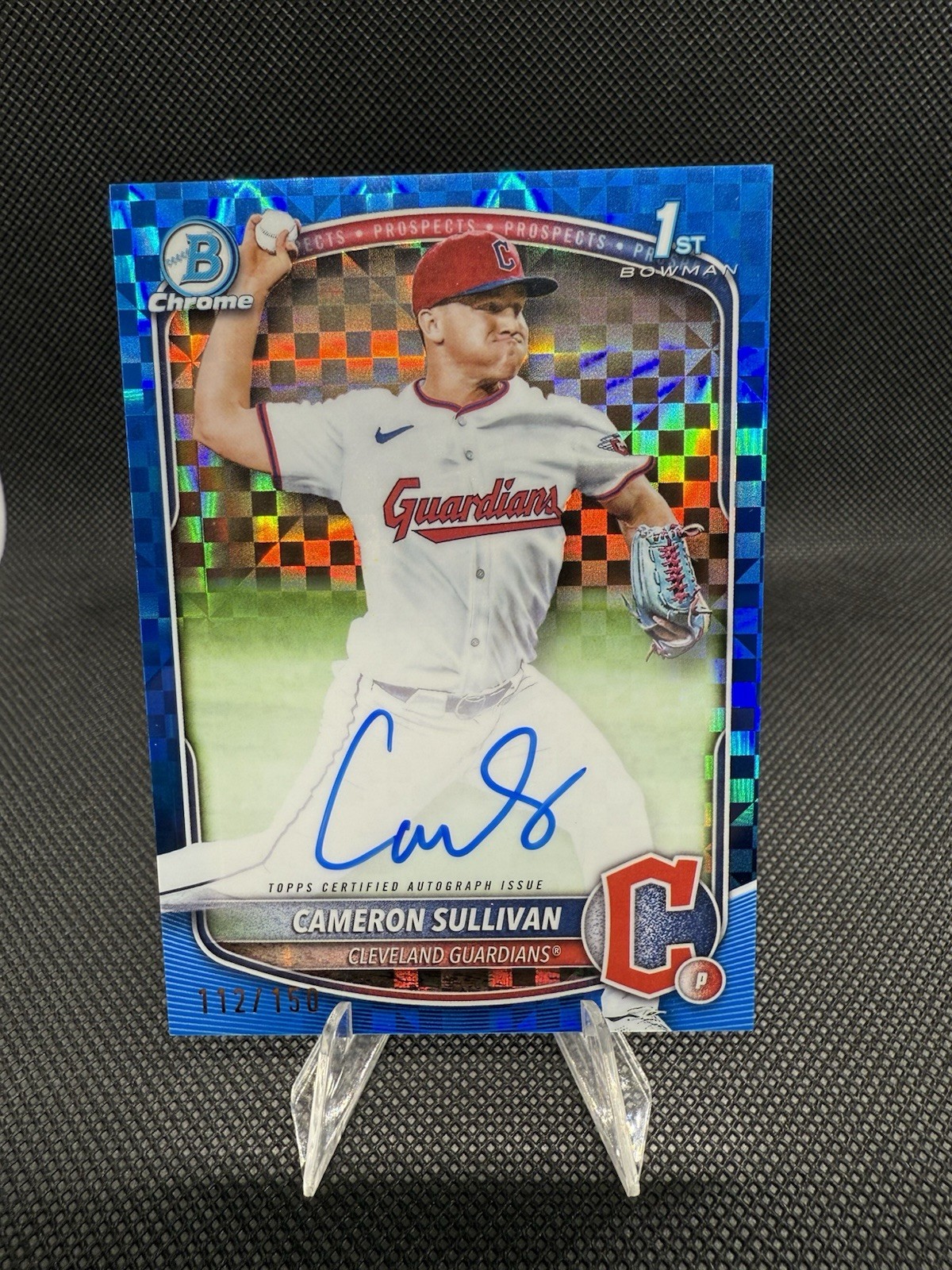 2025 Bowman Chrome Prospect Blue X-Fractor /150 Cameron Sullivan #CPA-CS Auto