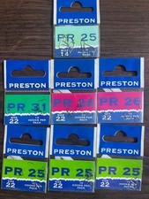 Preston PR25, 26,31 Spade End Hooks x 7 packets Size 14 & 22 Maggot HEMP Fishing