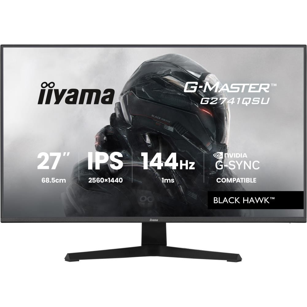 Iiyama G-Master Black Hawk 27 Zoll Qhd Ips Led 16:9 144 Hz Gaming Monitor Schwarz G2741qsu-B1 - Bild 2