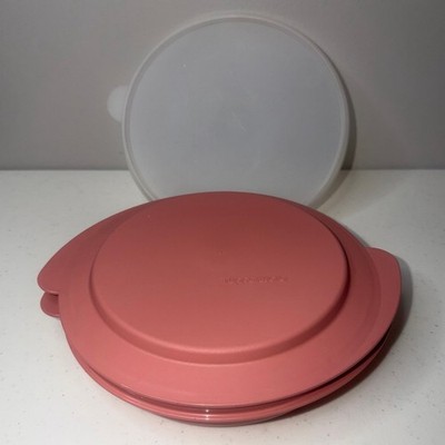 Vintage Tupperware Microwave Reheatables Lid & Bowl Dusty Pink 2528A 2527A