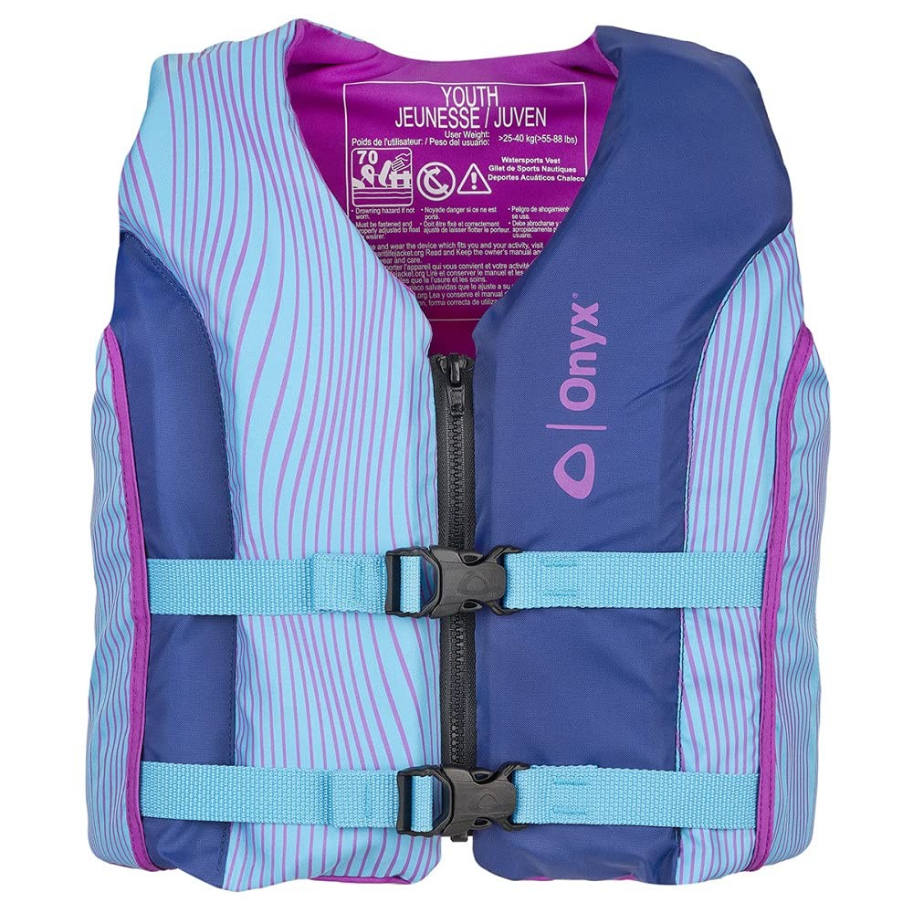ONYX All Adventure Youth Paddle Water Sports Life Jacket Blu
