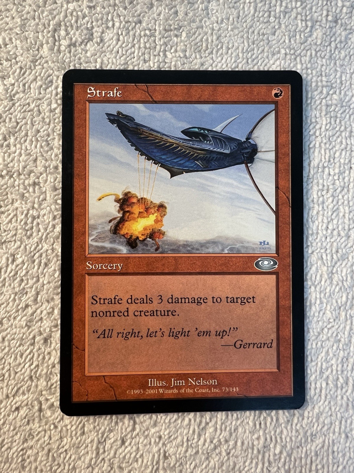 Magic - Strafe - Planeshift - Red - Uncommon - LP - MTG - Shinetized