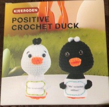 CROCHET/ 2 -Positive Ducks. Brand New in Box