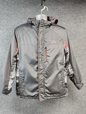 Mountain Xpedition Jacket Boys 18 Gray Camo Hooded Insulated Ski Winter Coat