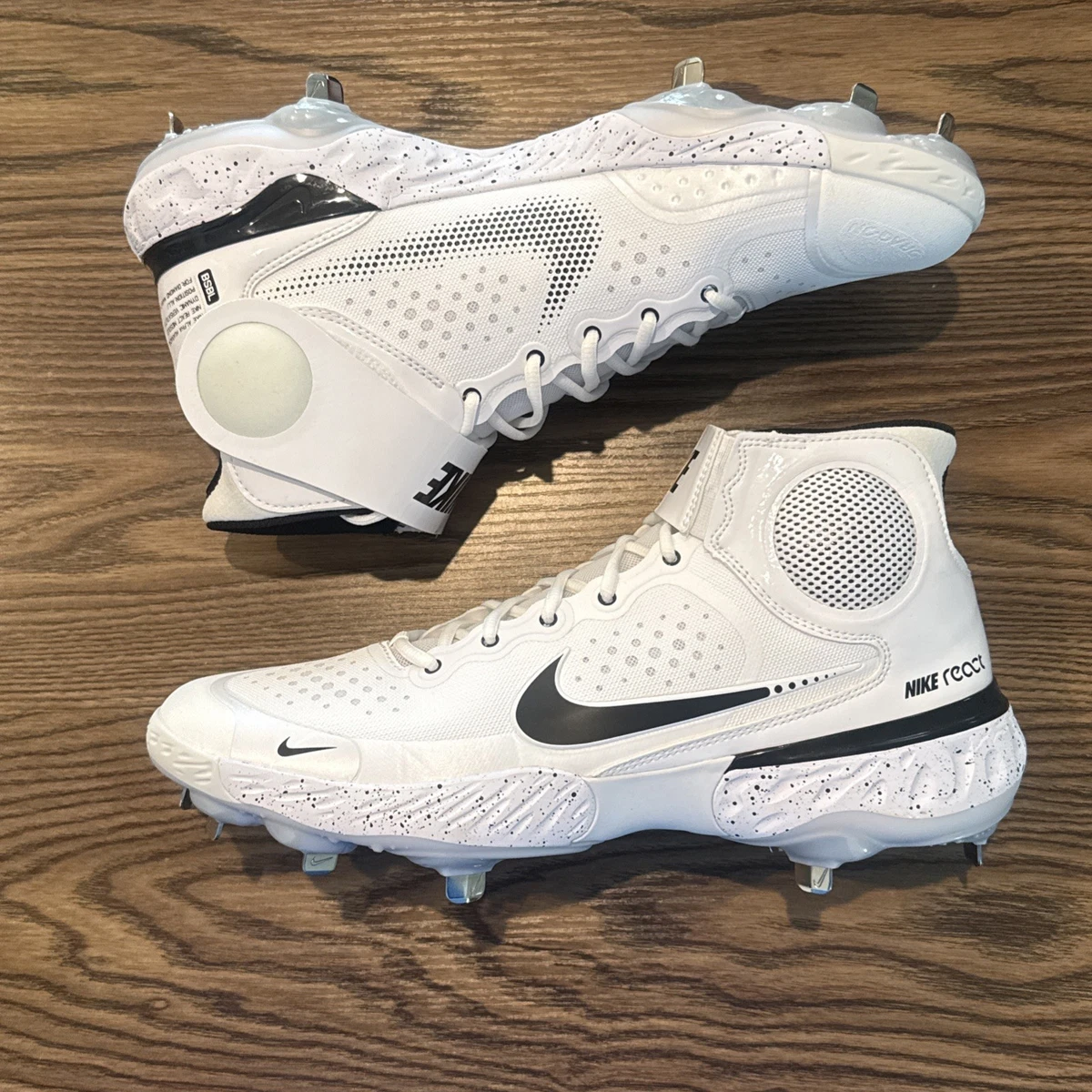 Nike Alpha Huarache Elite 3 Mid Black White | eBay