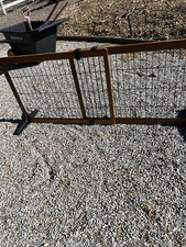 Freestanding Pet Gate Adjustable Wood Indoor Dog Cat Fence