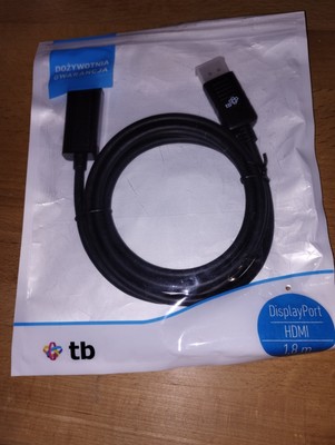 5901500504676 Hoch Qualität DisplayPort- HDMI 1.8 m. Cable, black TB