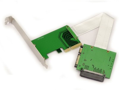 Adapter für U.2 SFF-8639 NVMe SSD auf PCIe Port Panzerdecke 20cm M.2 NGFF