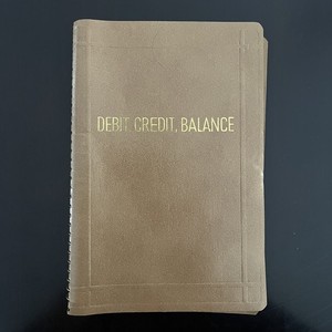 Debit, Credit, Balance Book National Design No. 34-587 Vintage Spiral-bound USA