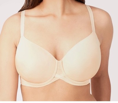 Wacoal Size 38D Bra - 853281 - Ultimate Side Smoother Underwire T-Shirt Bra Sand