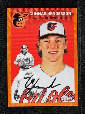 2023 Topps Chrome Platinum Anniversary 7/25 Gunnar Henderson #50 Rookie RC i6e