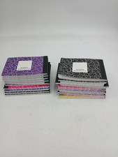 Jr Composition Notebooks Kids Abstract Marble Covers Multi Color Lot of 22