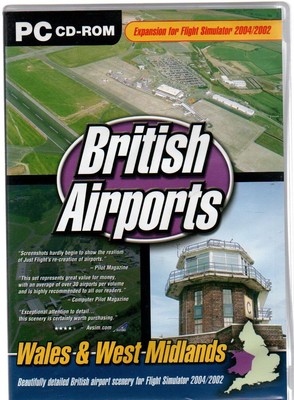 British Airports: Wales & West Midlands (PC CD-ROM, 2010) Erweiterung für FS2004