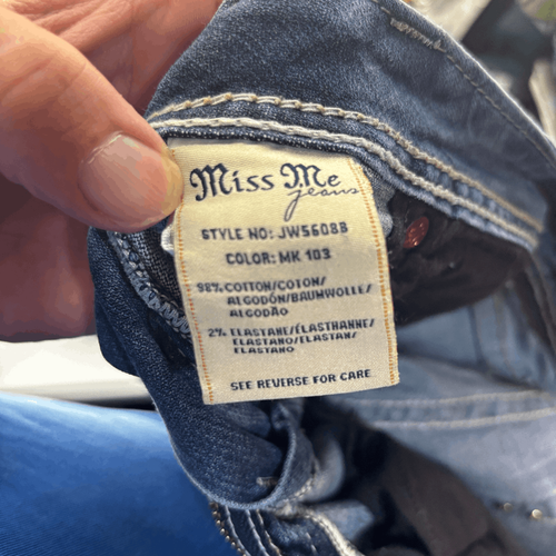 Miss Me Jeans Women 32 X 33 Blue Bootcut Horseshoe Embroidered JW5608B - Picture 14 of 14