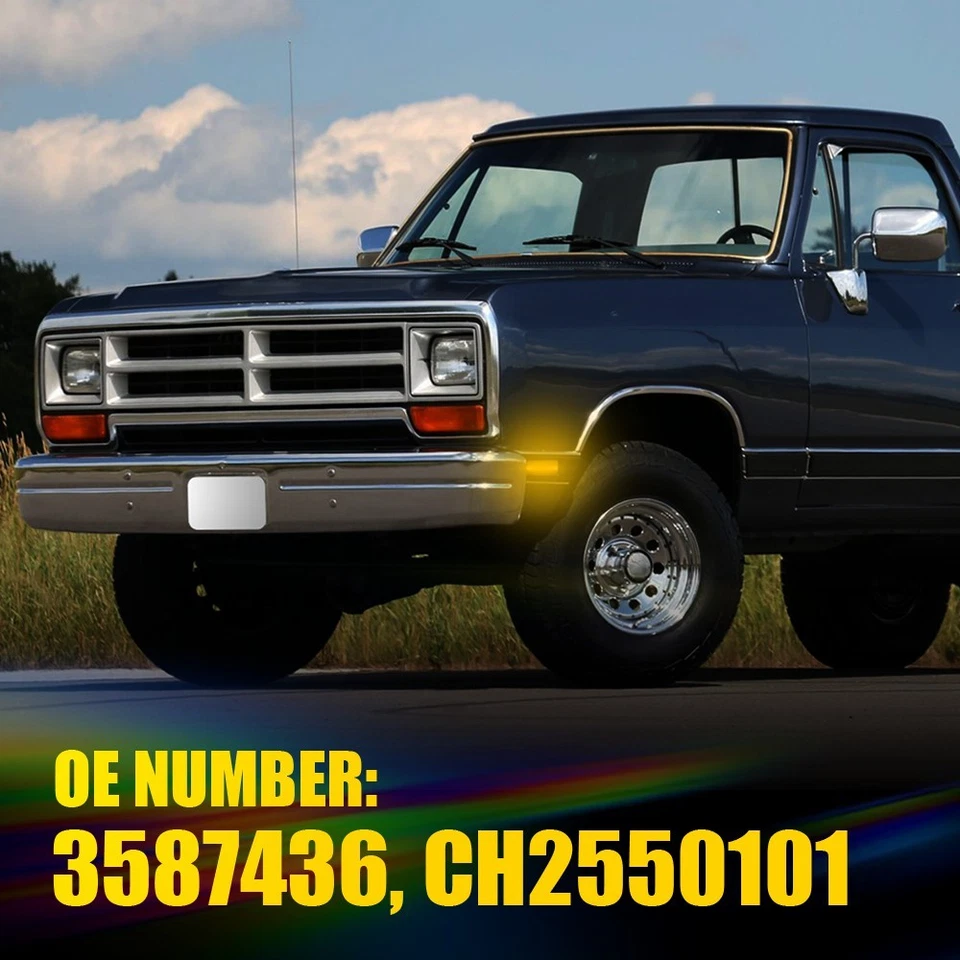 8 дымчатых передних задних желтых красных светодиодных габаритных огней для 79–83 Plymouth Horizon - Изображение 3 из 4