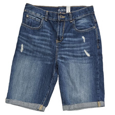 The Children's Place Boys Denim Shorts in Blue Size 14