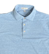 Peter Millar Shirt Men's Medium Crown Soft All Over Performance Golf Preppy