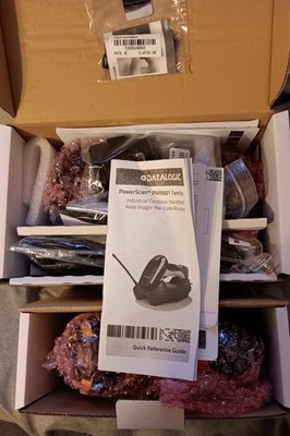 NEW IN BOX Datalogic Powerscan PM9501-DHP910RBK10 Barcode Scanner Kit