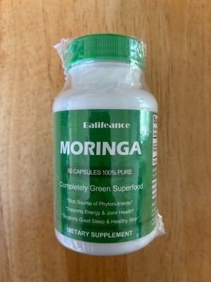 Balifeance Pure Moringa 60 Capsules Energy, Skin, Immune & Gut Health Superfood