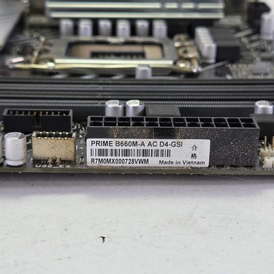 Asus Prime B660M-A AC D4 LGA 1700 microATX Intel DDR4 Motherboard