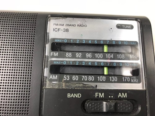 Sony ICF-38 FM/AM 2-Band Portable Radio | eBay