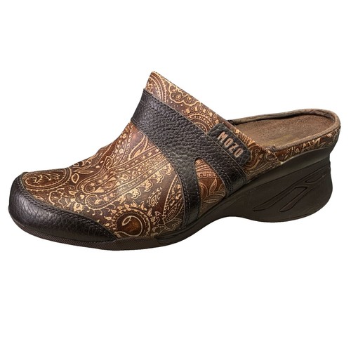 Sabots Mozo Femme Noirs – Paillettes – Cuir – Taille 10 (EU 40.5) – Neufs