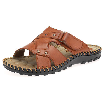 Herren Slipper Pantoletten Freizeit Sommer Sandalen Schlappen Hausschuhe 63025