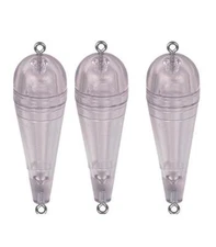 Rainbow Plastics Package of 3 Torpedo Bubble Floats Choice of Color and Size