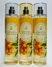 3 Bath  Body Works MARIGOLD CANE SUGAR Fine Fragrance Mist Spray